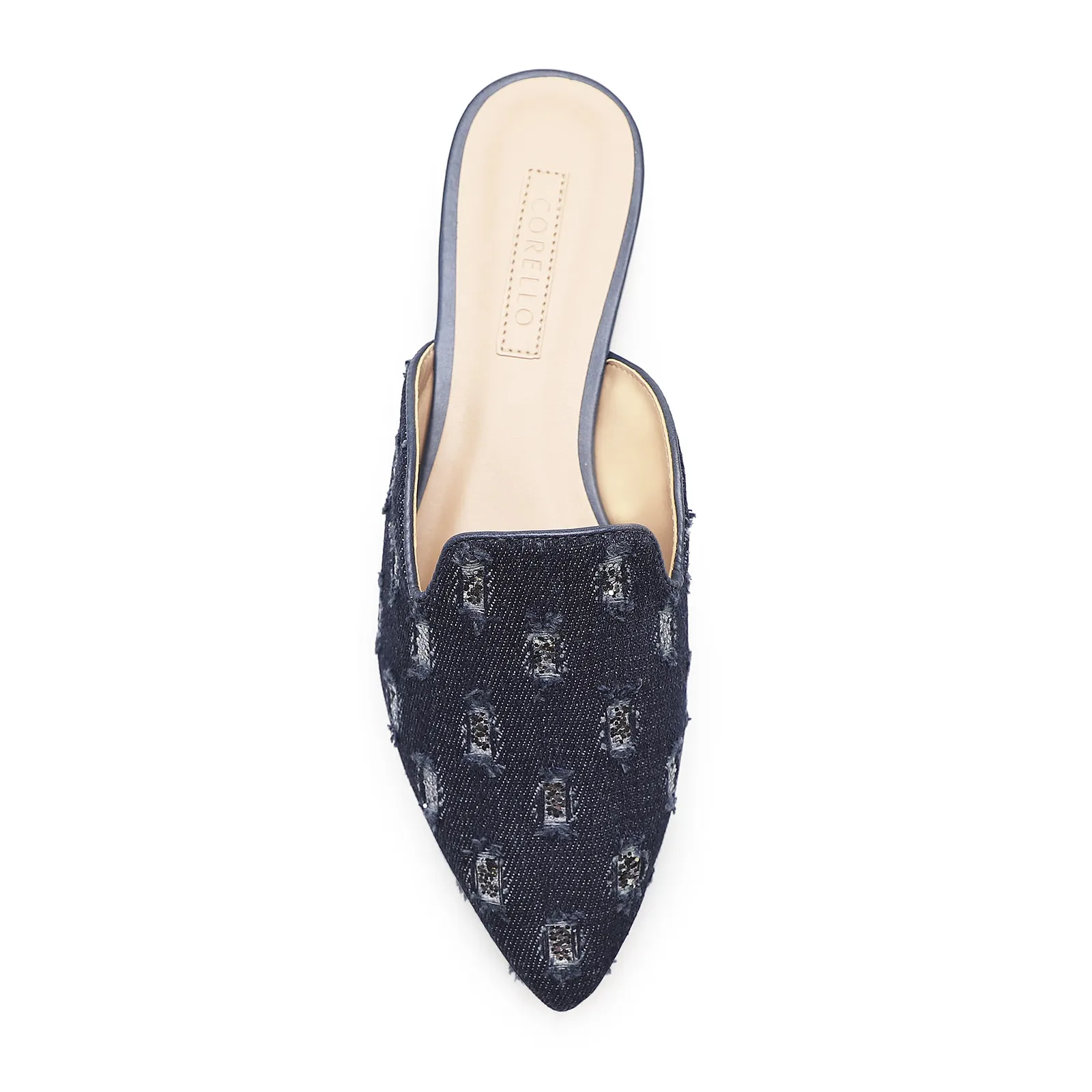 Mule Tec Jeans Marinho/Prata