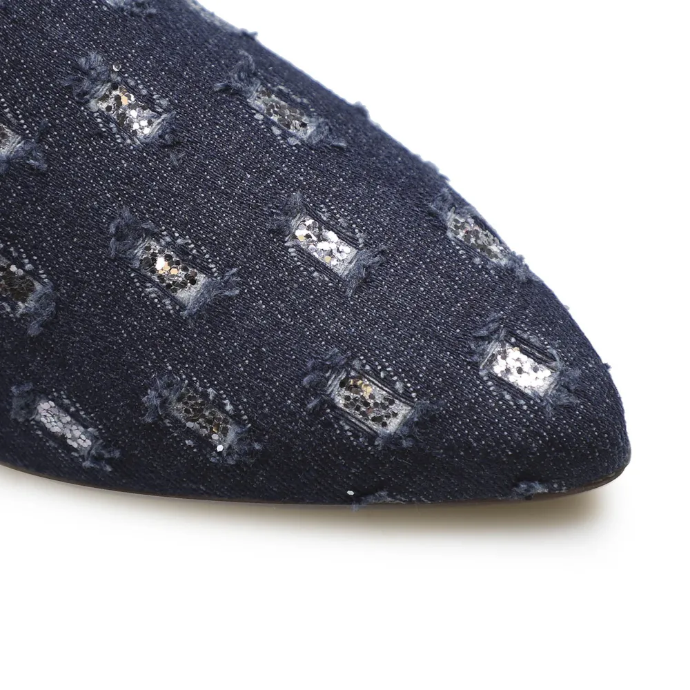 Mule Tec Jeans Marinho/Prata - imagem 6