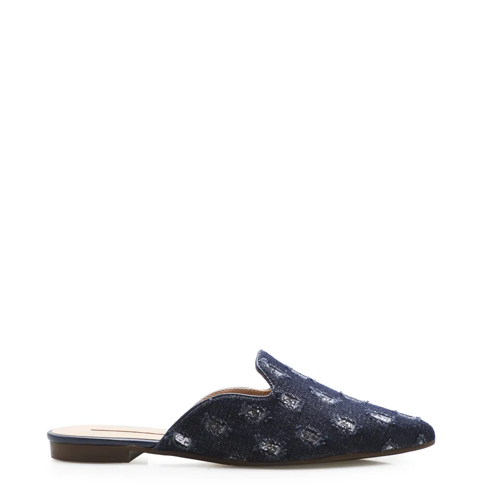 Mule Tec Jeans Marinho/Prata - imagem 2