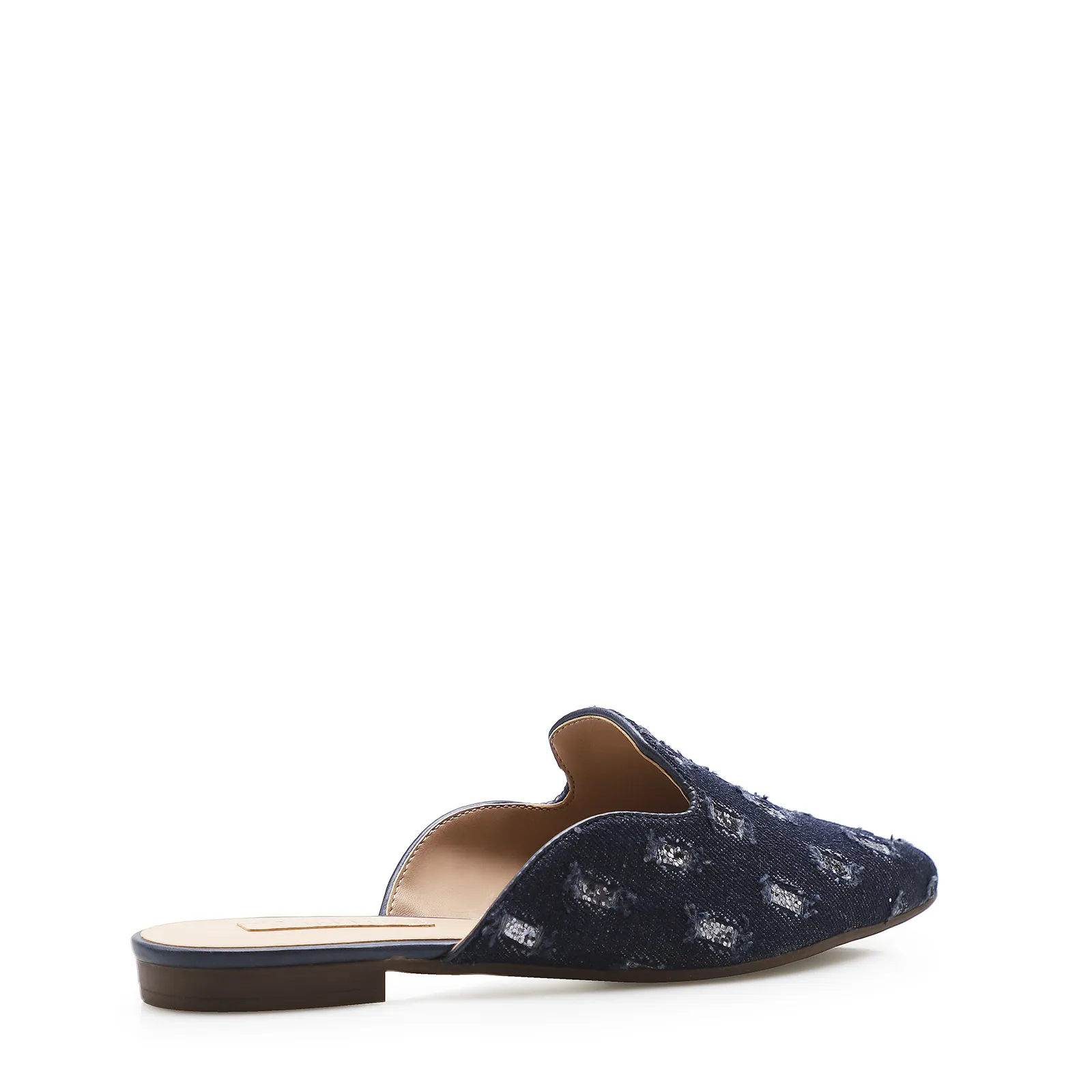 Mule Tec Jeans Marinho/Prata