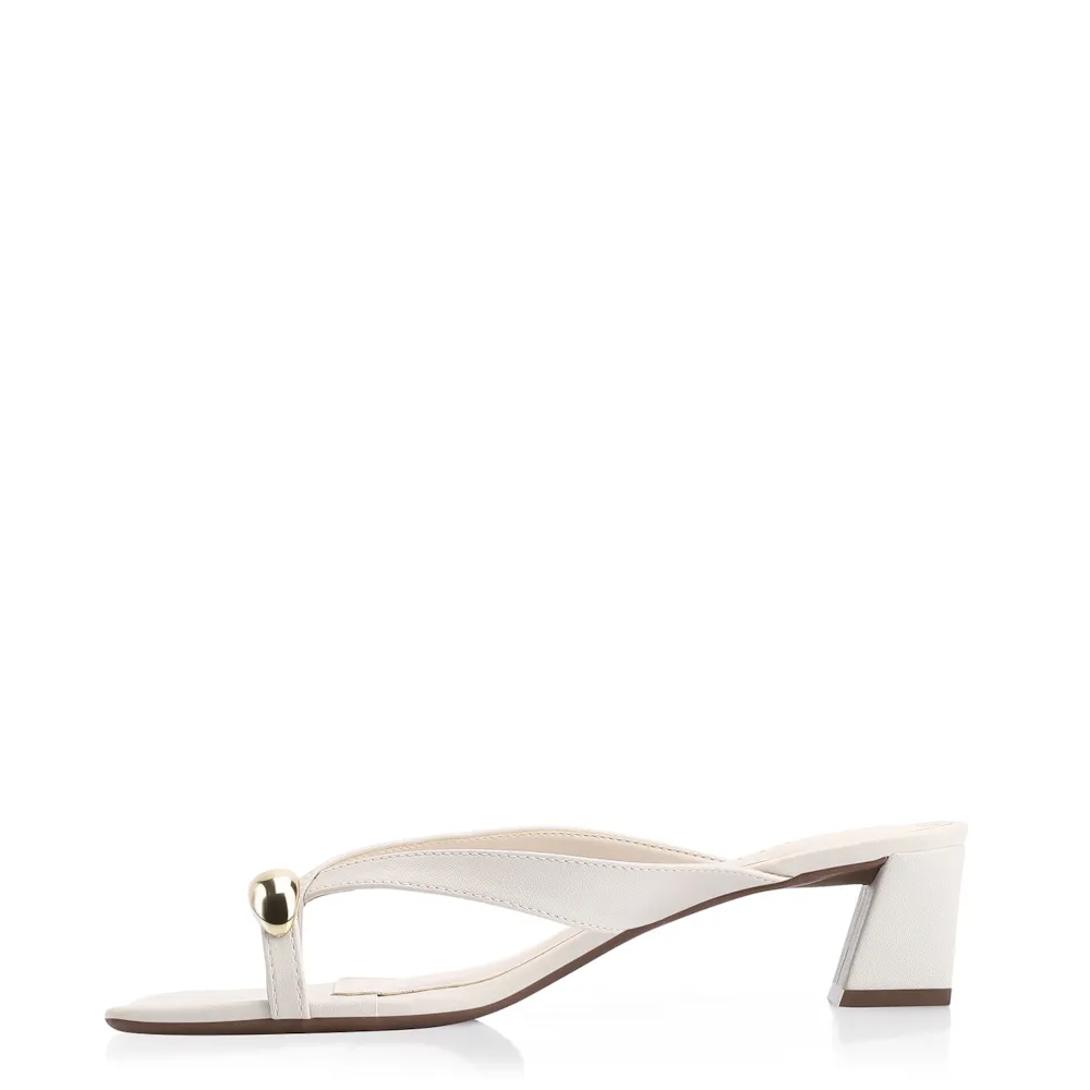 Mule Toe Ring Alt Off White - imagem 4