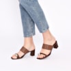 Mule Toe Ring Alt Tramado Marrom - imagem 2