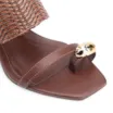 Mule Toe Ring Alt Tramado Marrom - imagem 6