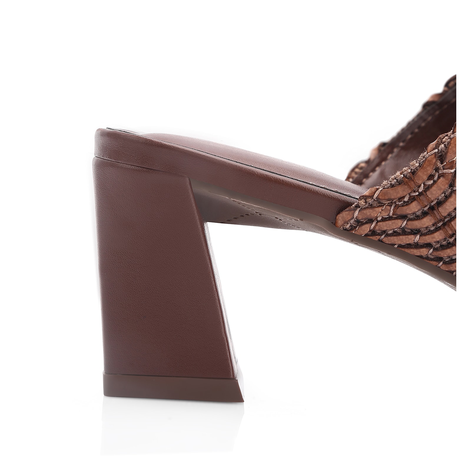 Mule Toe Ring Alt Tramado Marrom