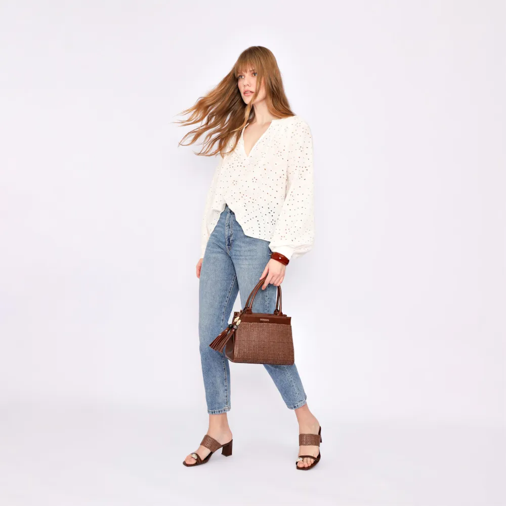 Mule Toe Ring Alt Tramado Marrom - imagem 8