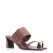 Mule Toe Ring Alt Tramado Marrom - imagem 1