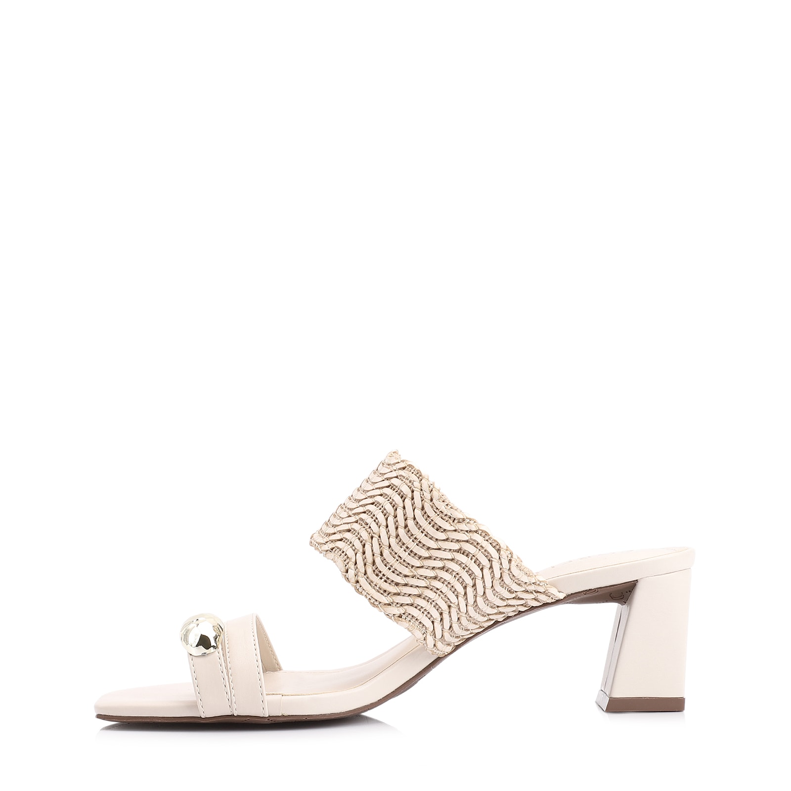 Mule Toe Ring Alt Tramado Off White