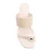 Mule Toe Ring Alt Tramado Off White - imagem 5