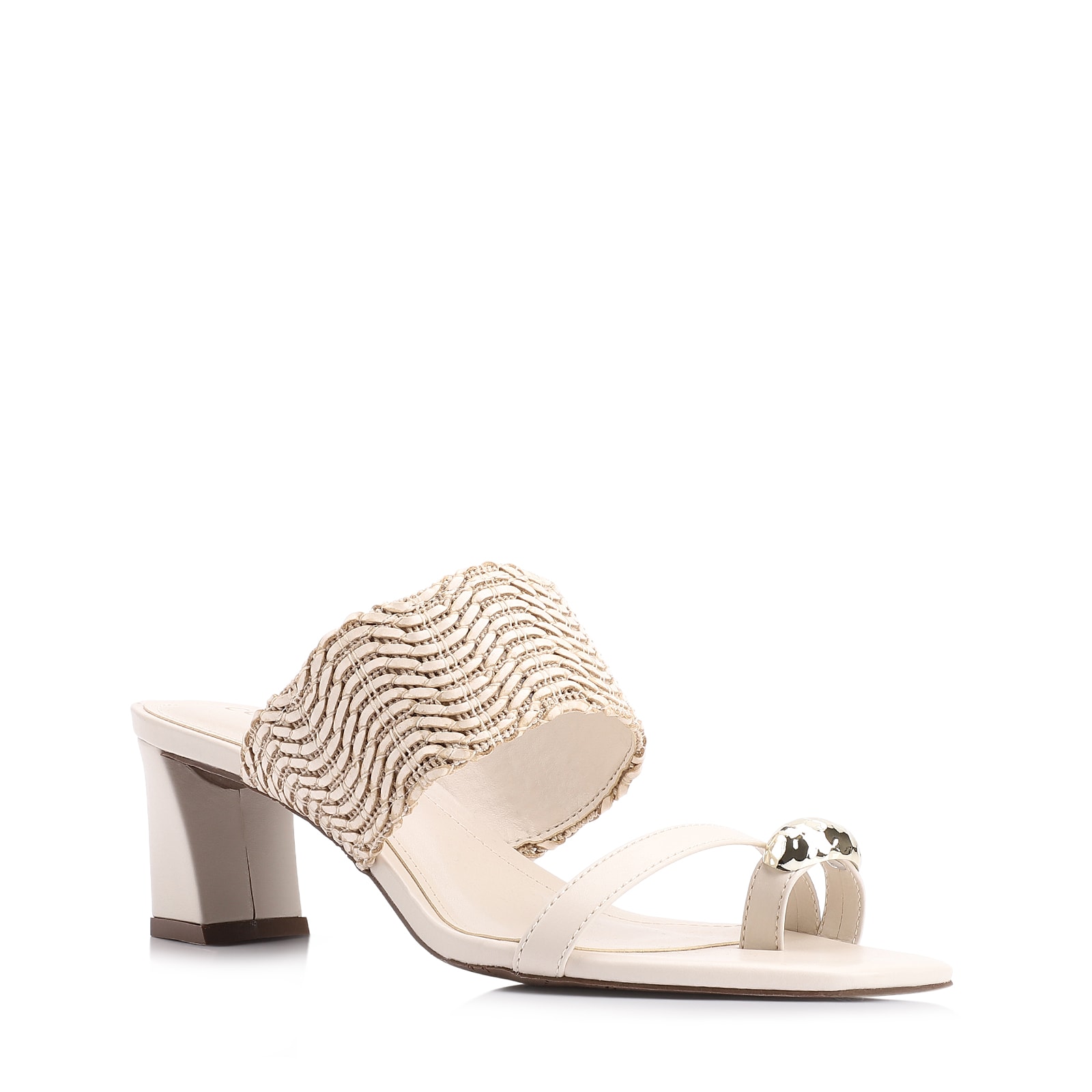 Mule Toe Ring Alt Tramado Off White