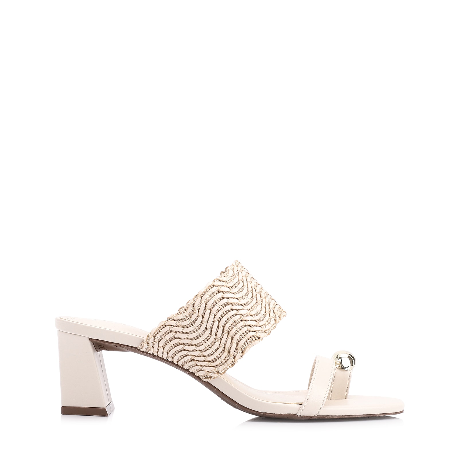 Mule Toe Ring Alt Tramado Off White