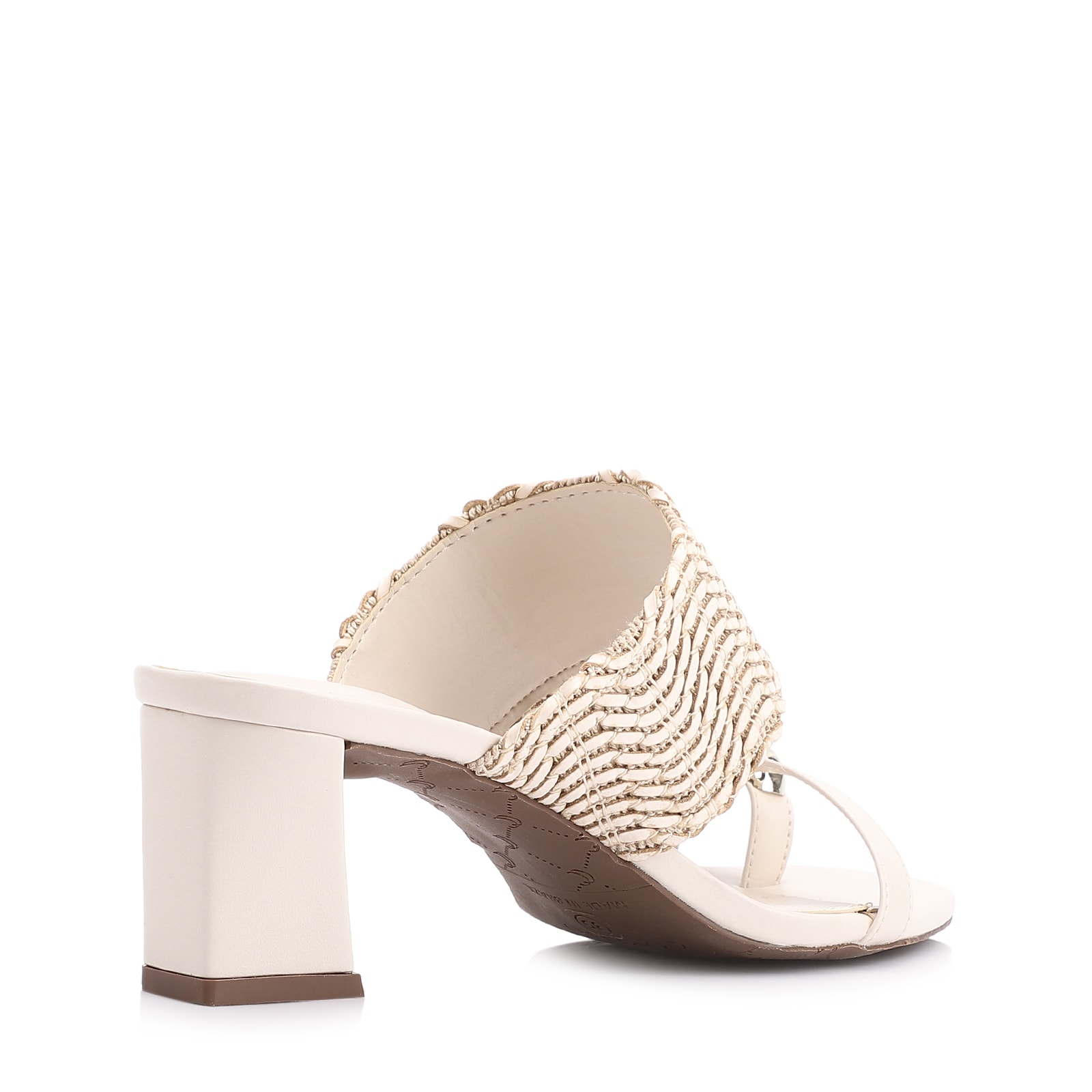 Mule Toe Ring Alt Tramado Off White