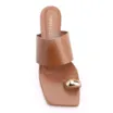 Mule Toe Ring Couro Marrom - imagem 5