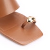 Mule Toe Ring Couro Marrom - imagem 6