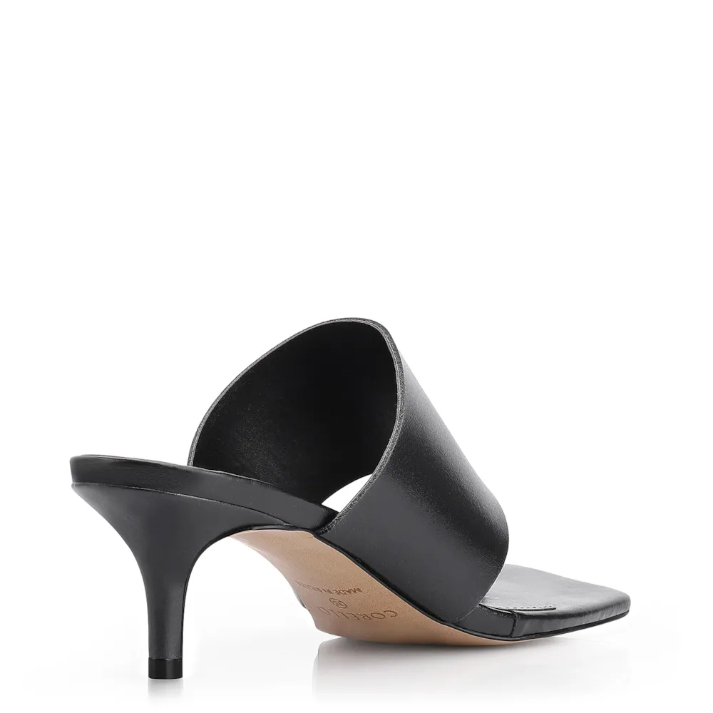 Mule Toe Ring Couro Preto - imagem 4