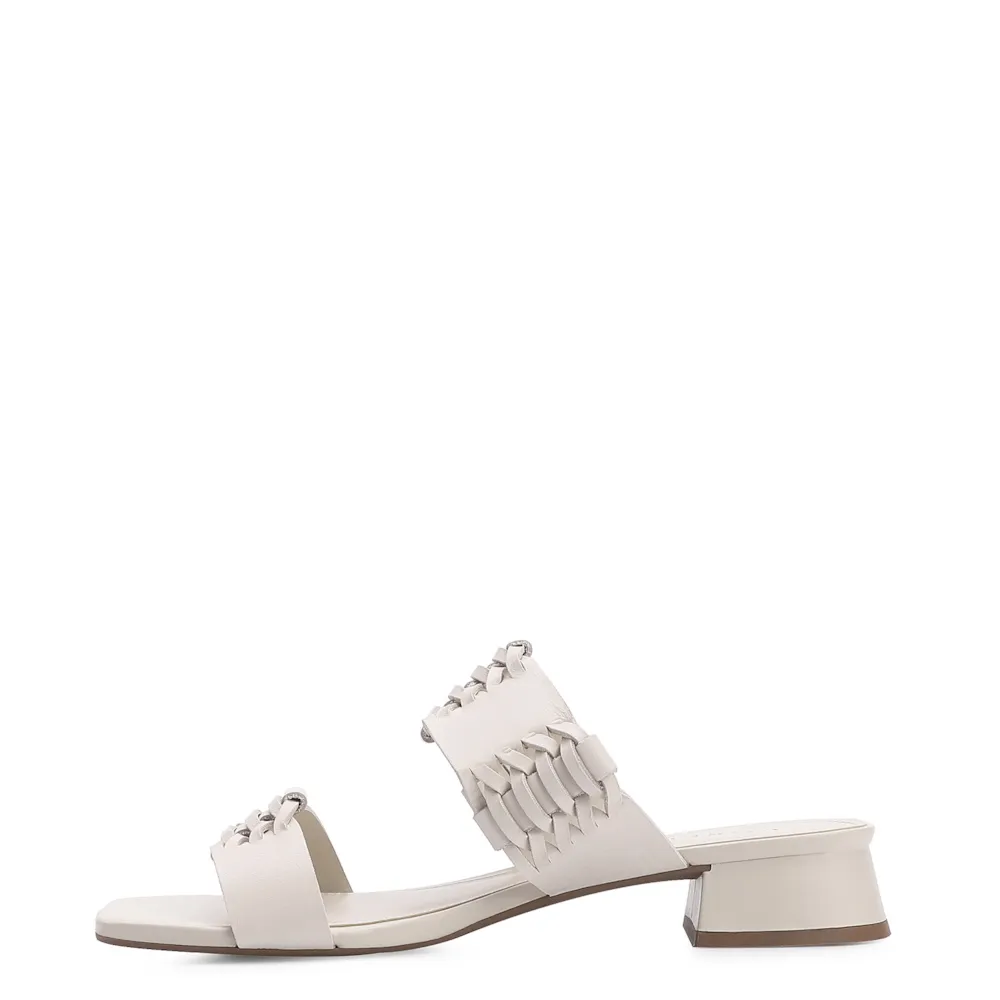 Mule Trançada Couro Off White - imagem 4