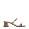 Mule Verde Salto Bloco Baixo Alt Croco Pedras - imagem 2