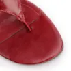 Mule Vermelha Bloco Médio Couro Tiras Finas - imagem 7
