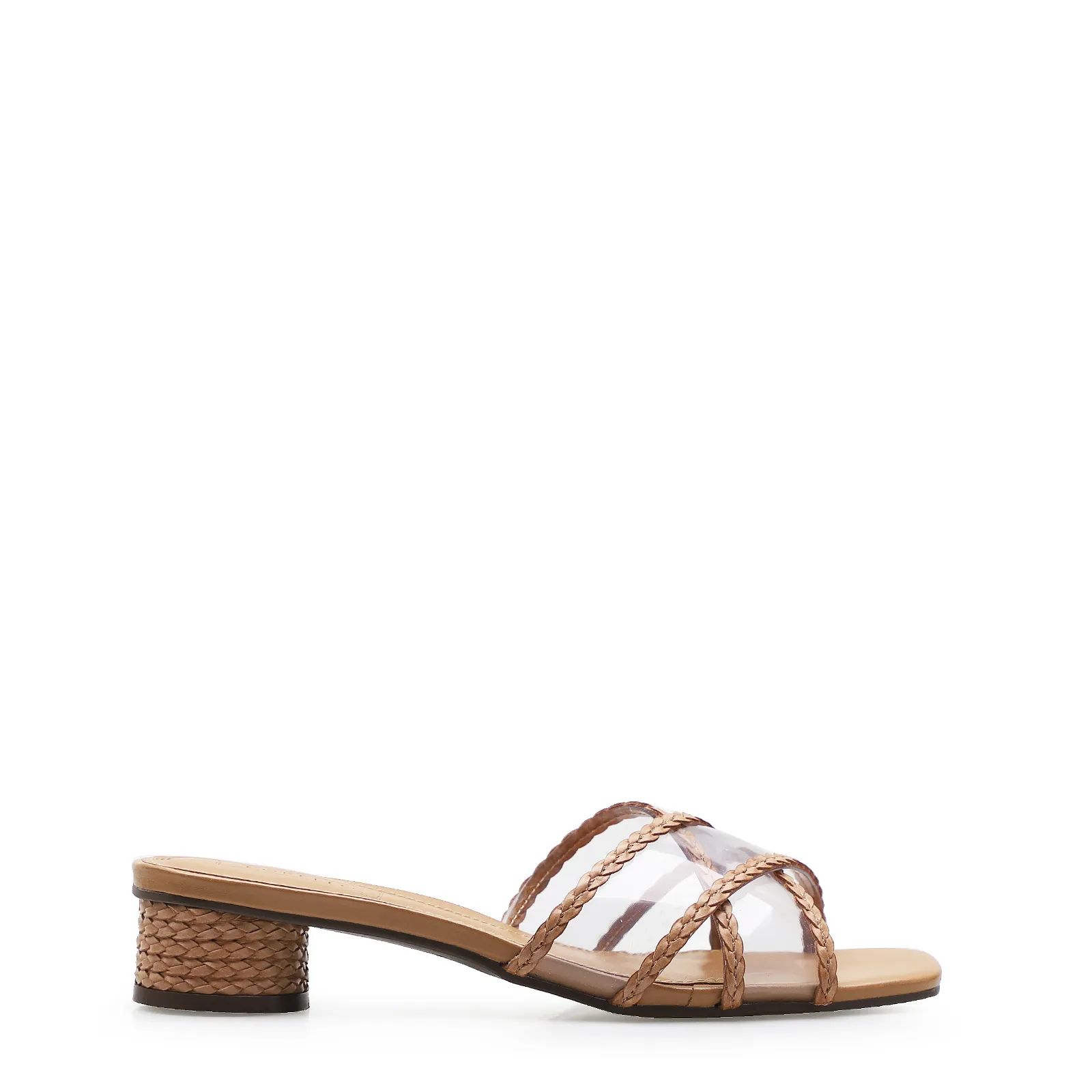 Mule Vinil Marrom