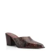 Mule Western Couro Marrom Adamascado - imagem 1