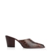 Mule Western Couro Marrom Adamascado - imagem 2