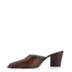 Mule Western Couro Marrom Adamascado - imagem 4