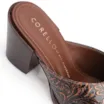 Mule Western Couro Marrom Adamascado - imagem 8