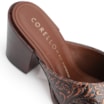 Mule Western Couro Marrom Adamascado - imagem 8