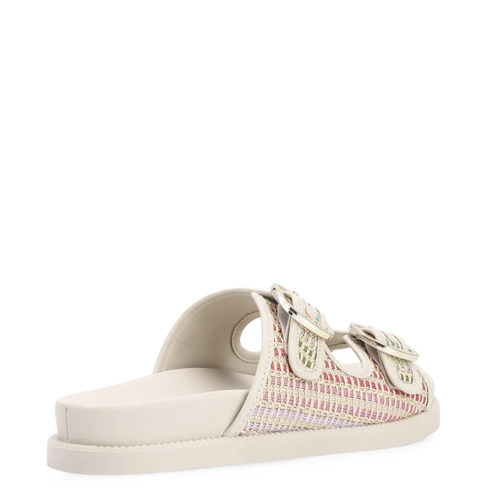 Papete Alt Off White/Ráfia Colorida - imagem 3