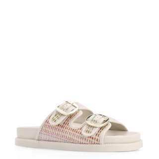 Alt Off White/Ráfia Colorida