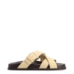 Papete Amarela Couro Nobuck Floater Fivela Dourada - imagem 3