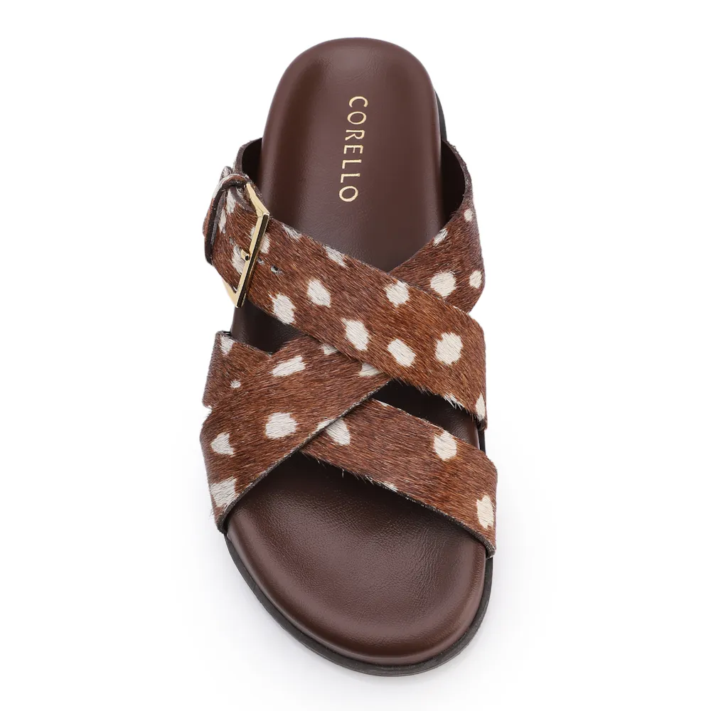 Papete Animal Print Couro Pelo Fivela Dourada - imagem 6