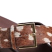 Papete Animal Print Couro Pelo Fivela Dourada - imagem 8