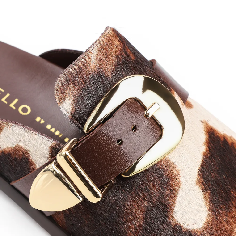 Papete Clog Couro Pelo Vaca - imagem 7