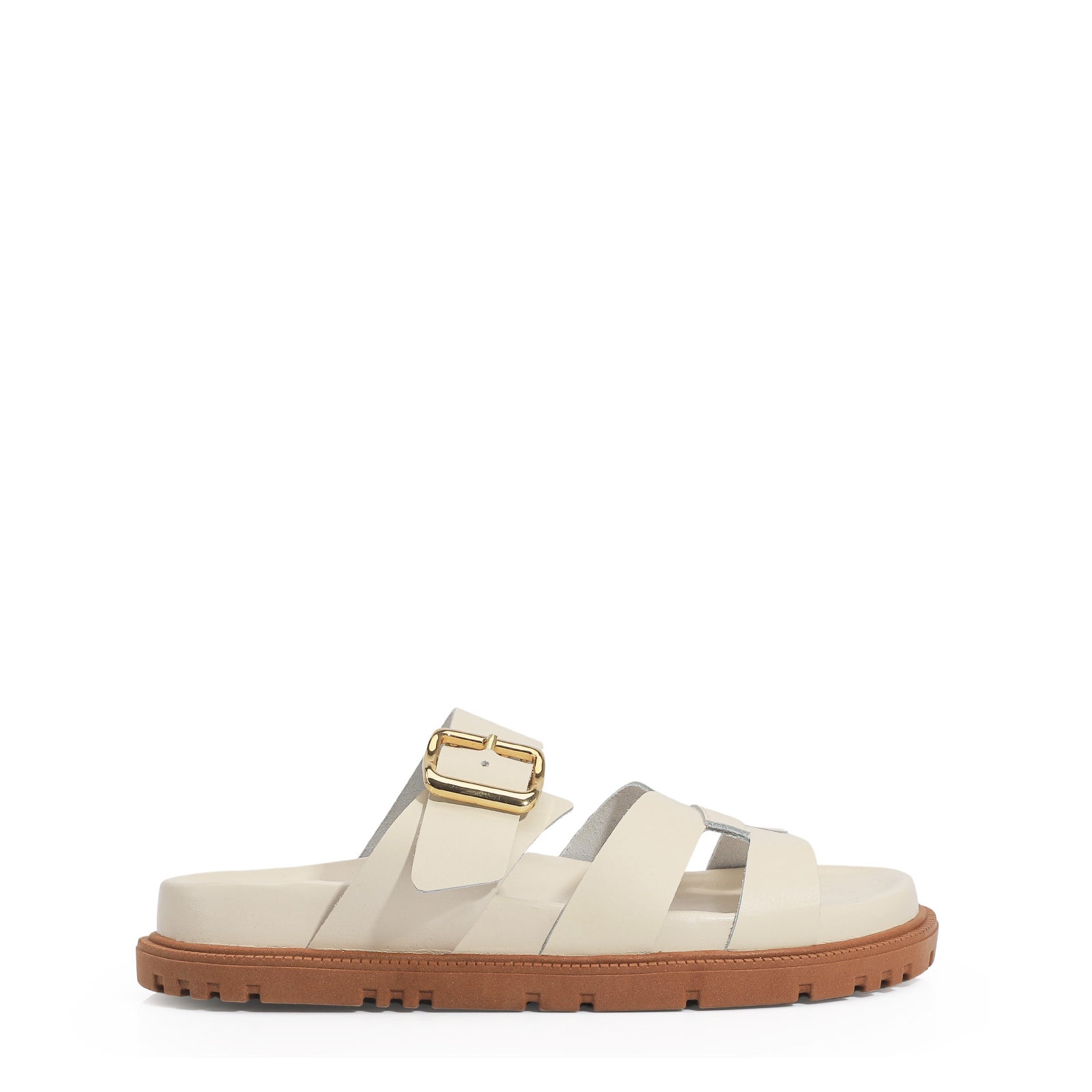 Papete Couro Off White