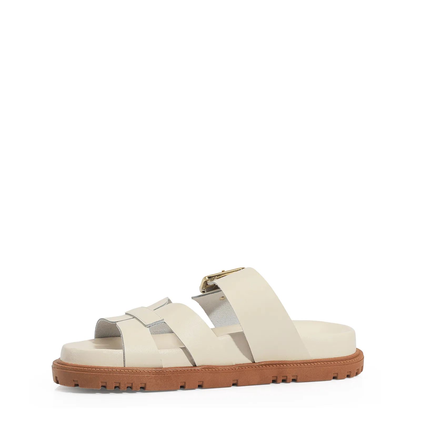 Papete Couro Off White