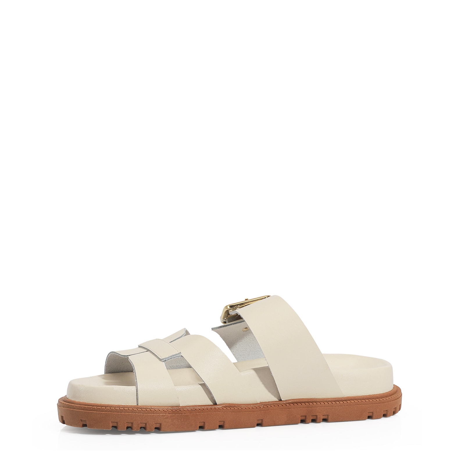Papete Couro Off White