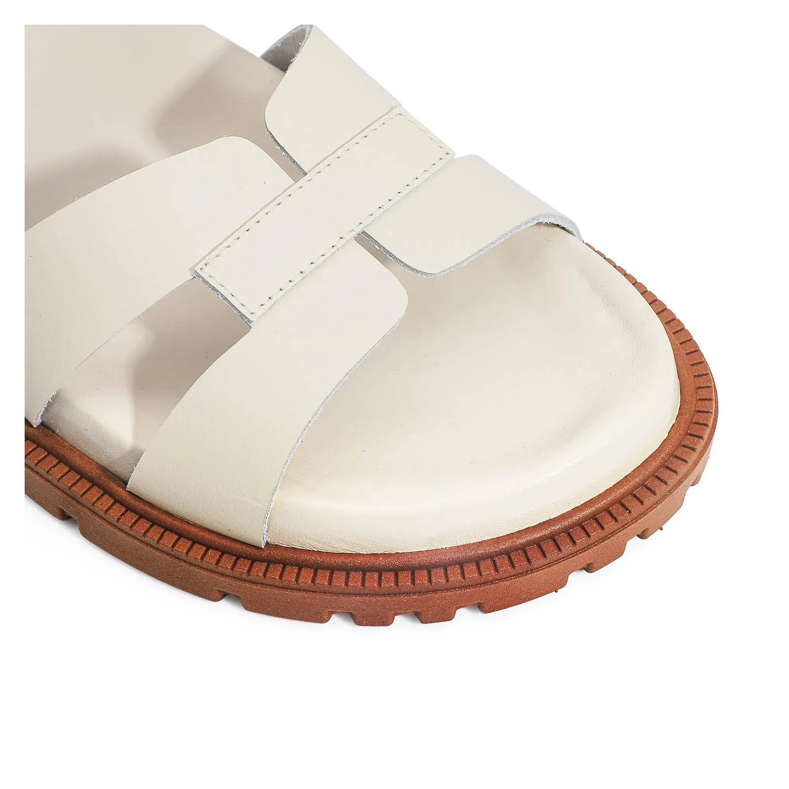 Papete Couro Off White