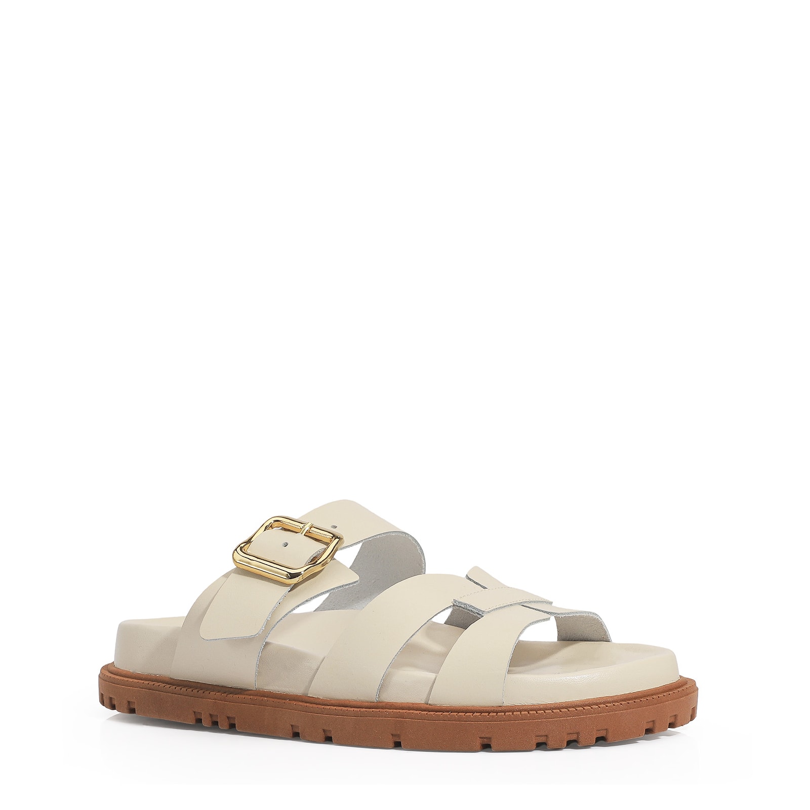 Papete Couro Off White