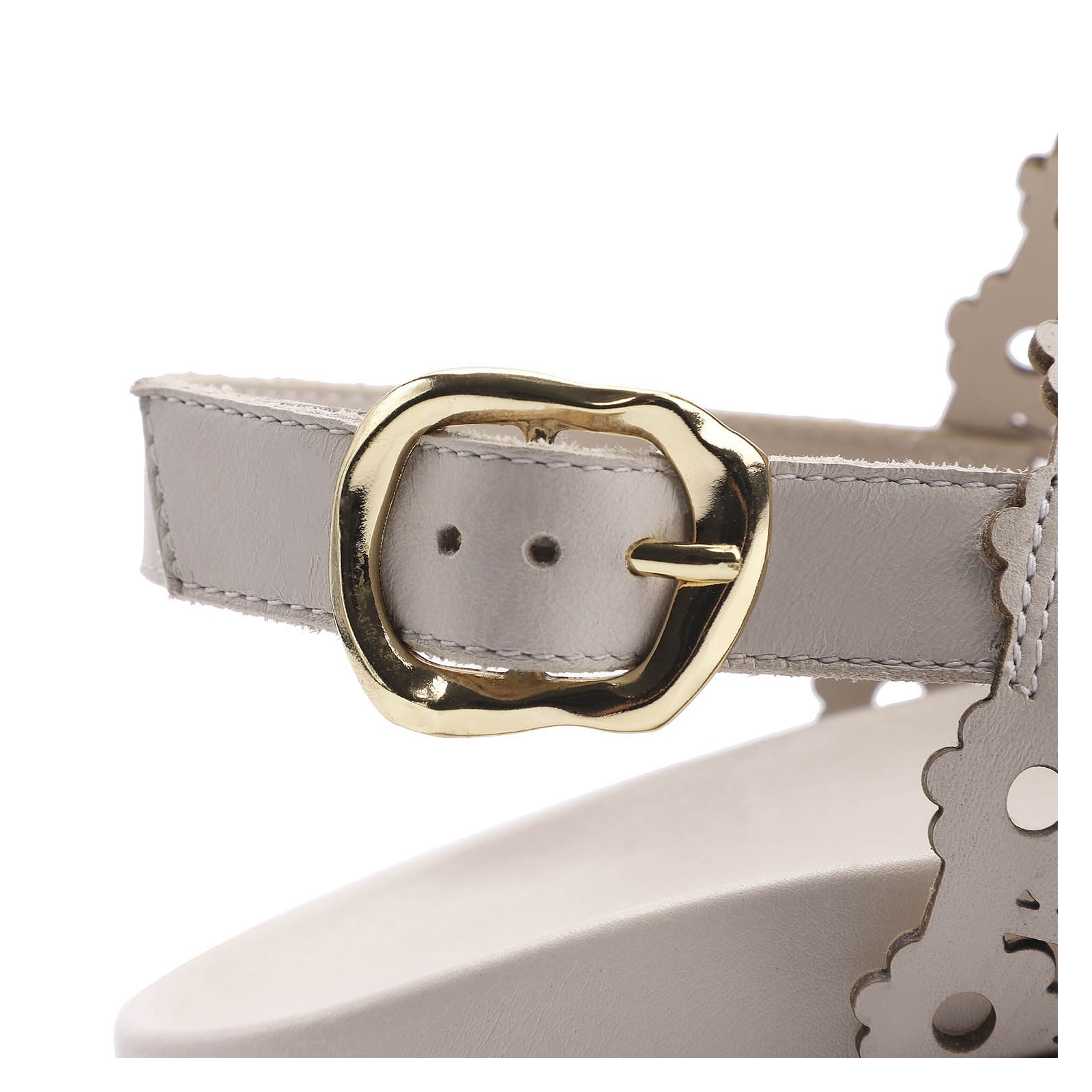 Papete Couro Off White