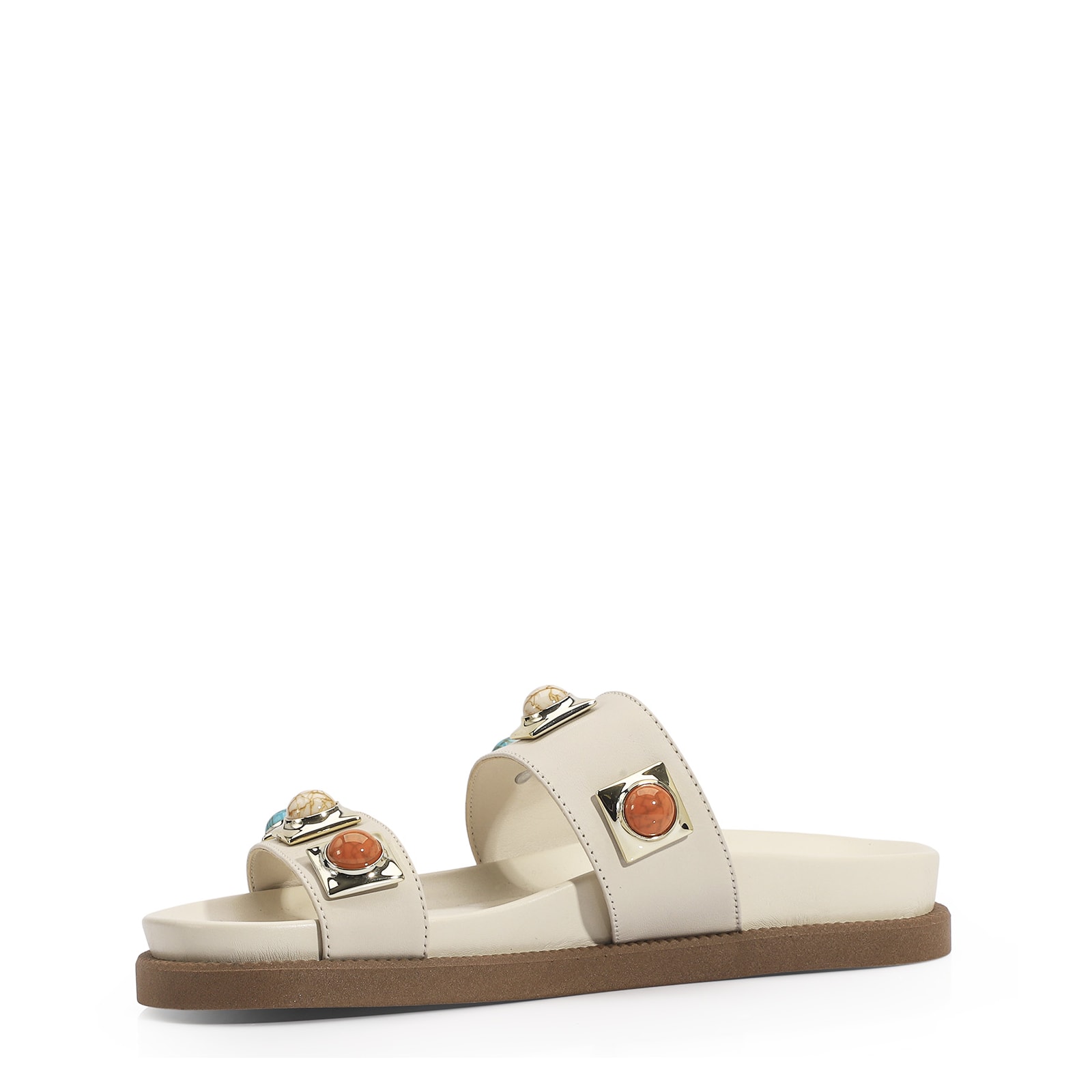 Papete Couro Off White