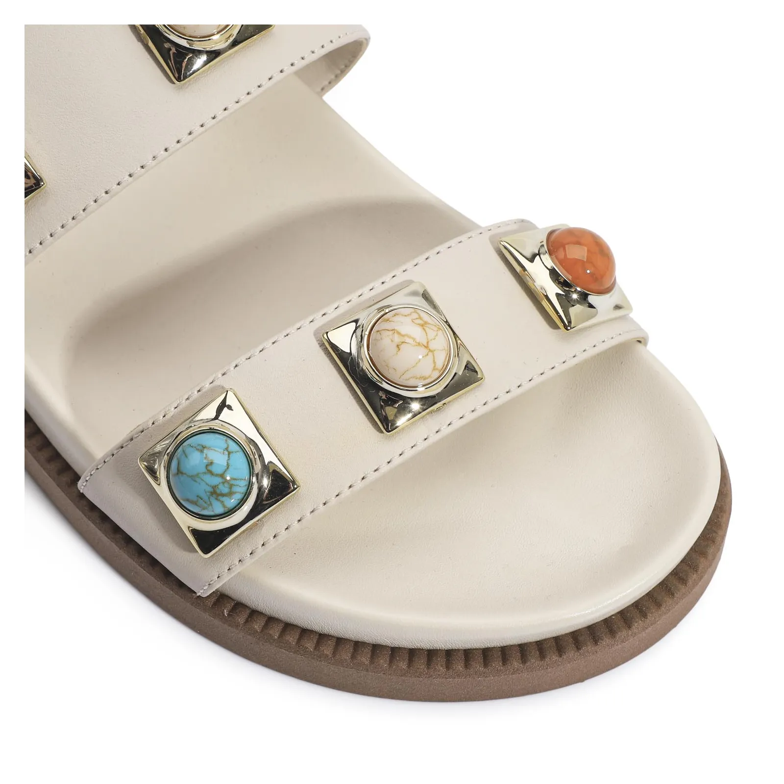 Papete Couro Off White
