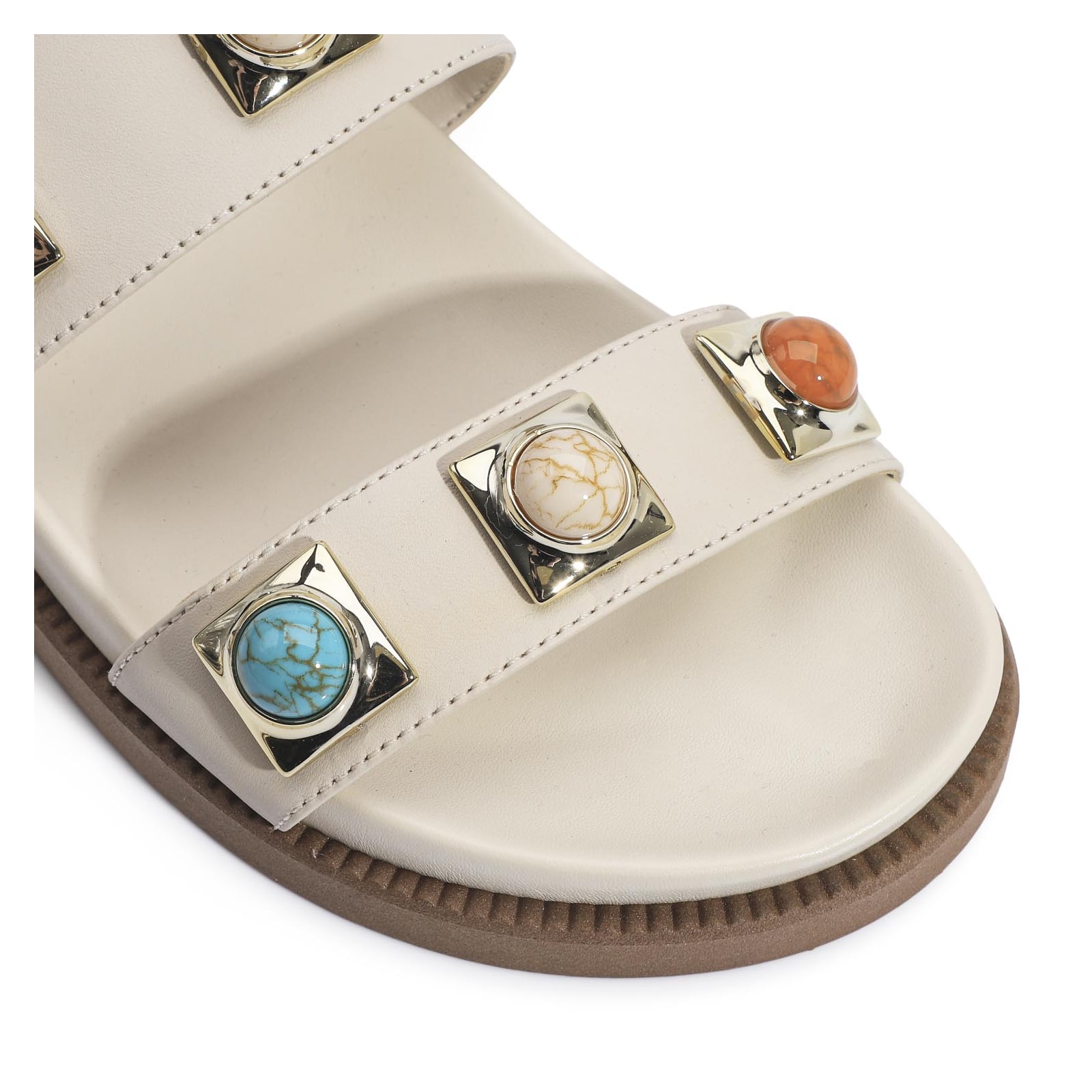 Papete Couro Off White
