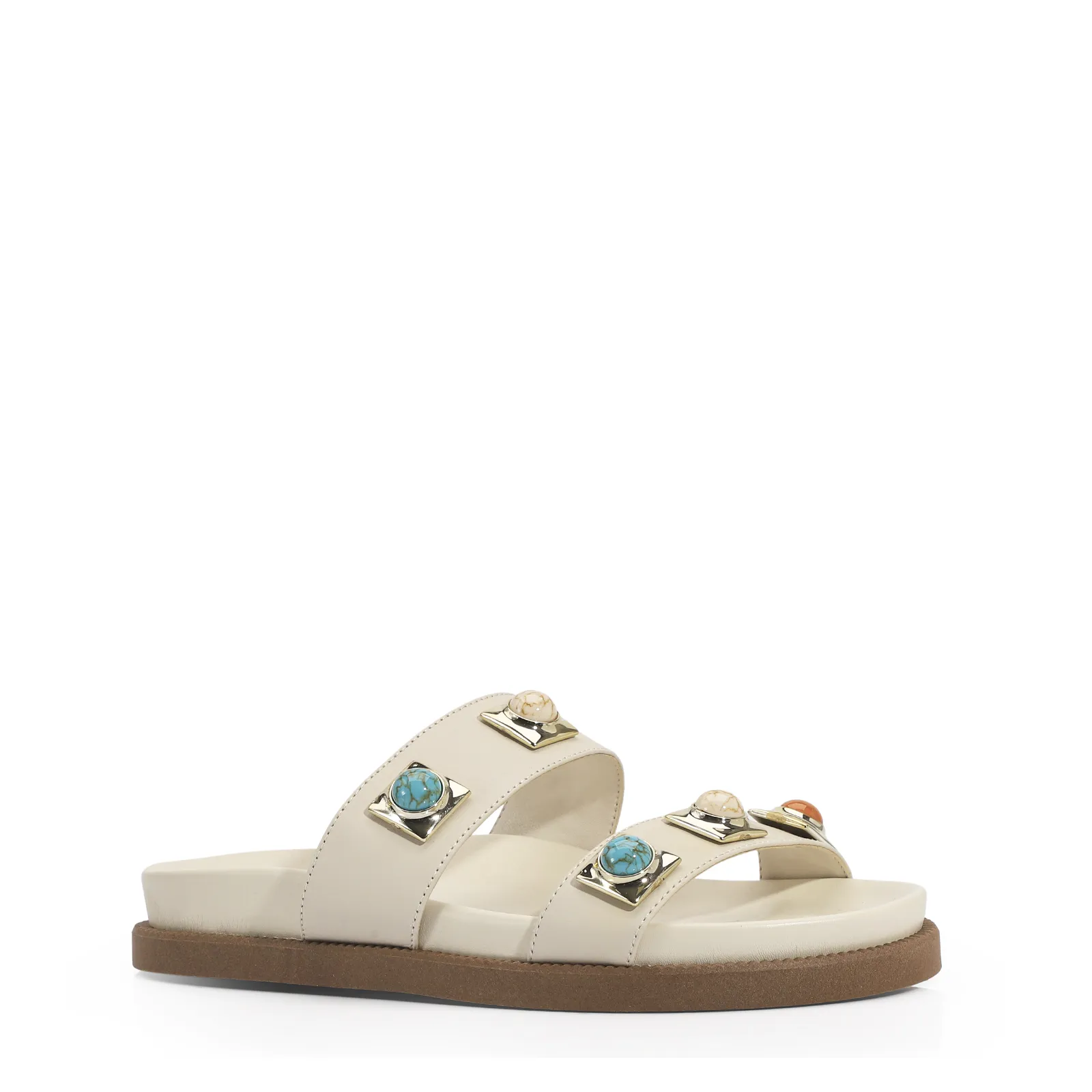 Papete Couro Off White