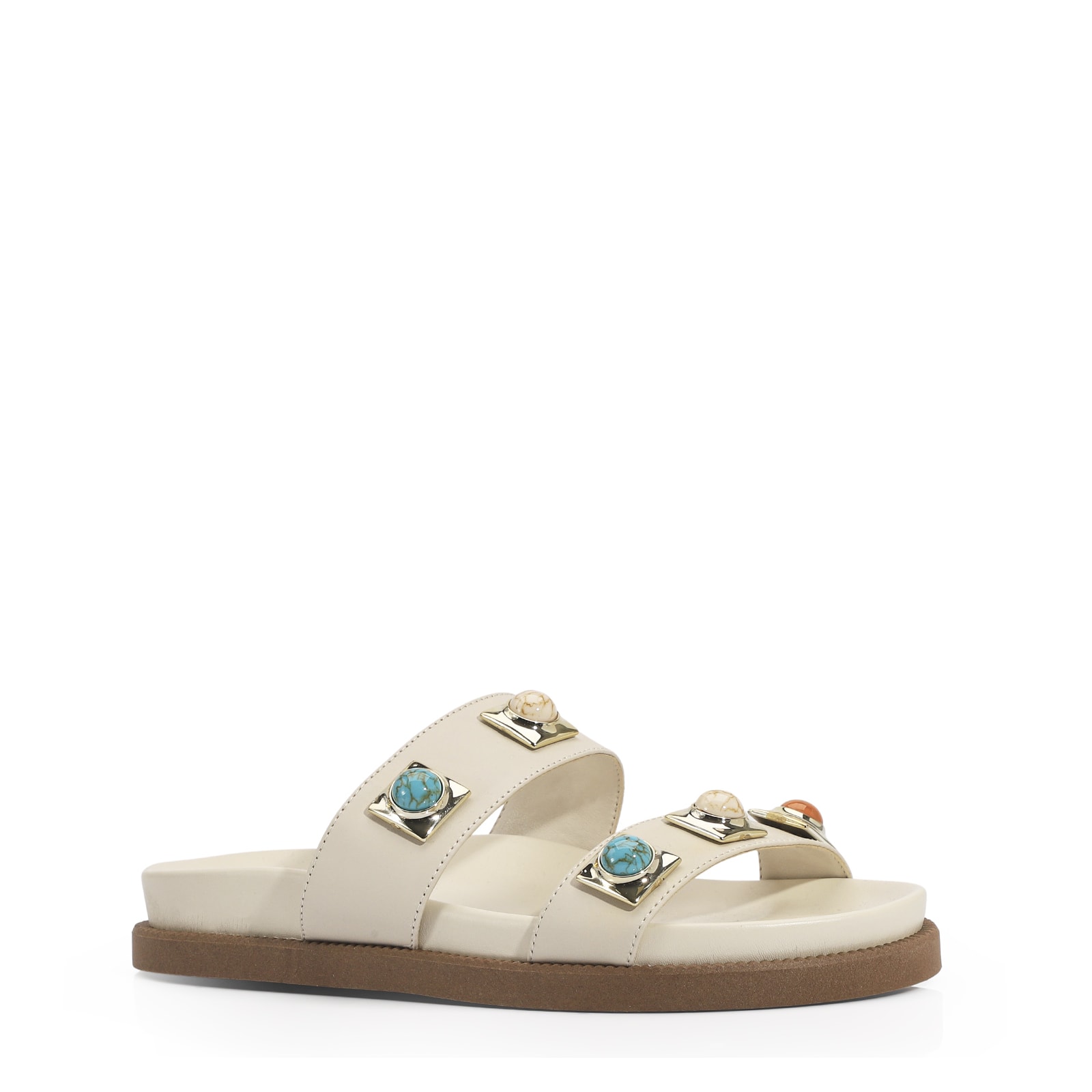 Papete Couro Off White