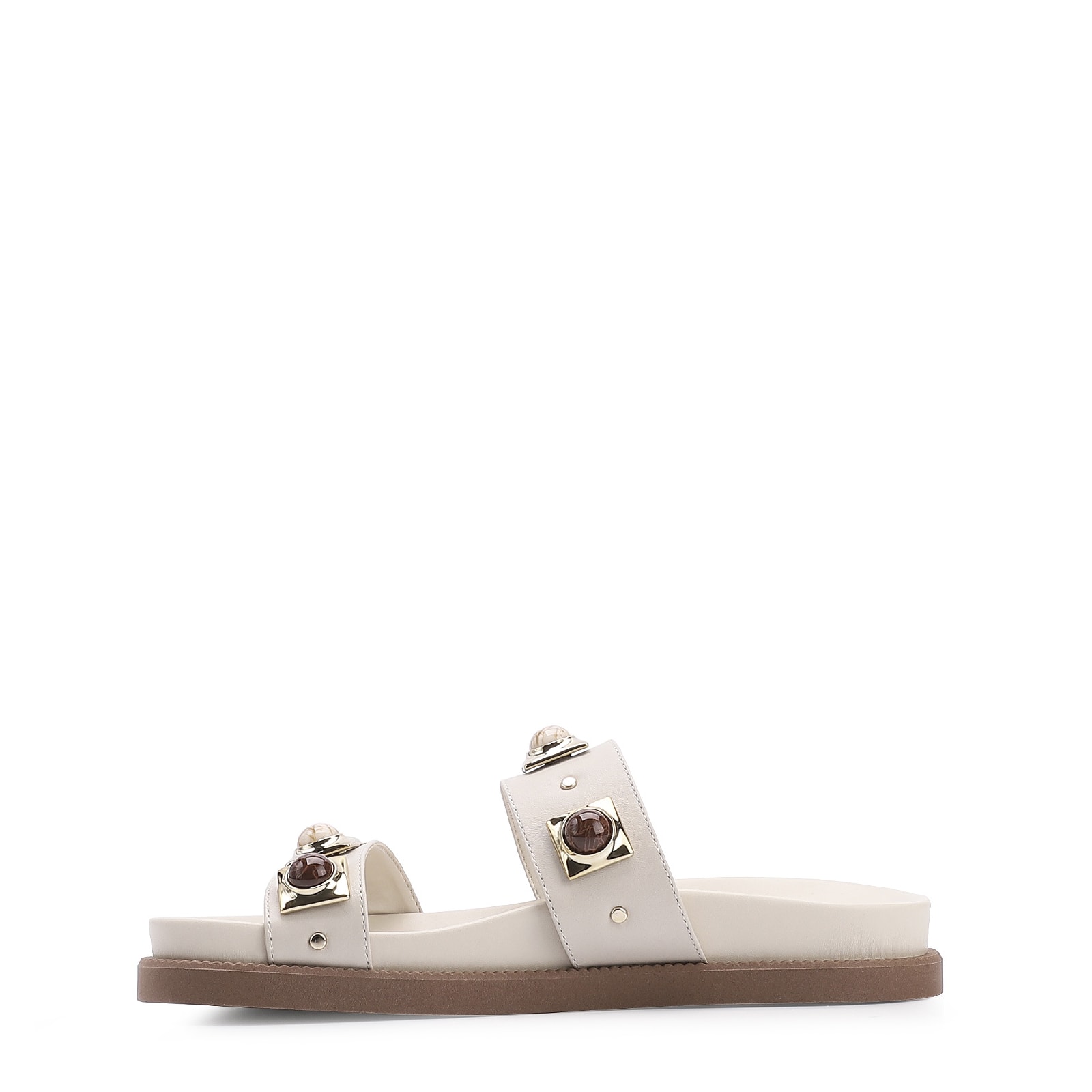 Papete Couro Off White