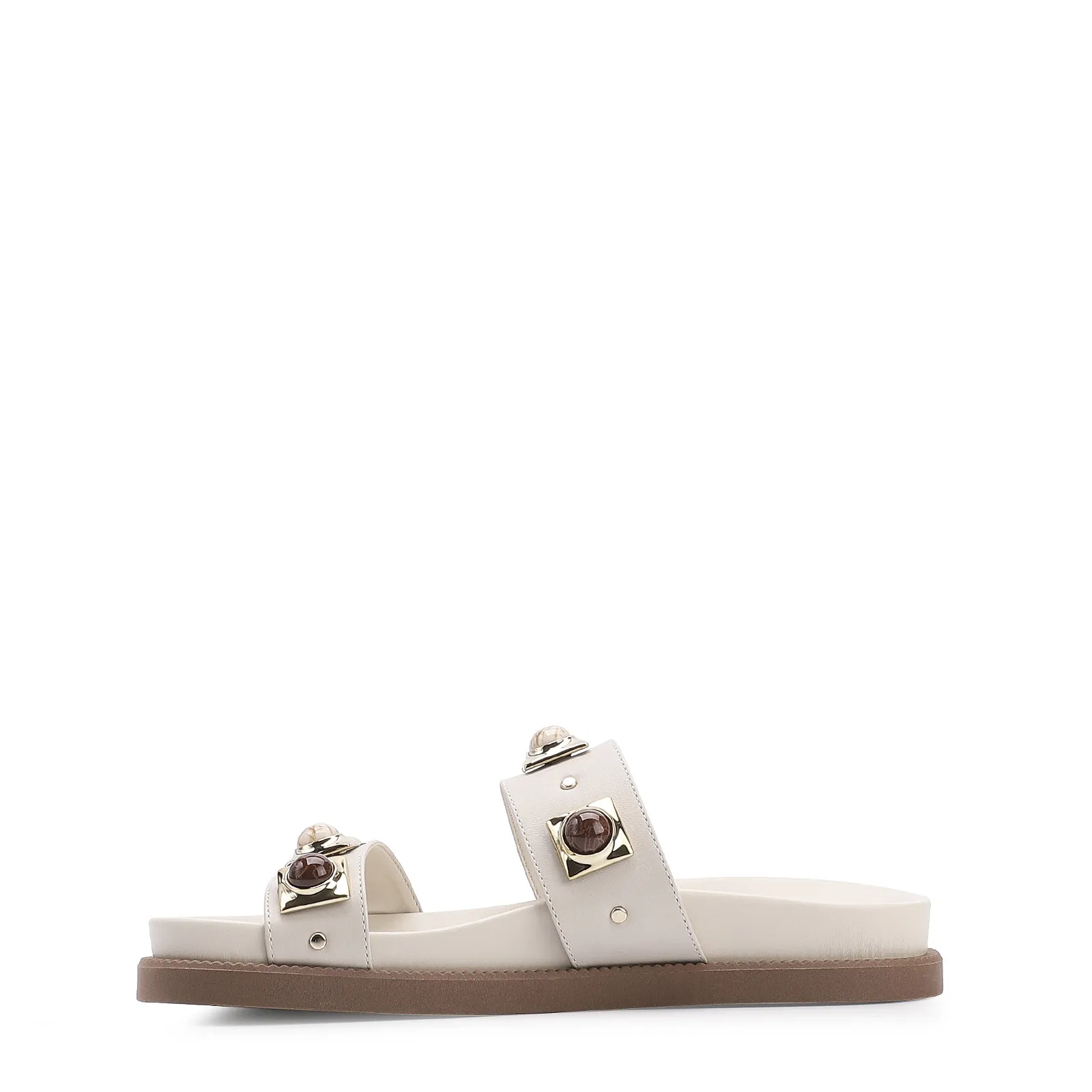 Papete Couro Off White
