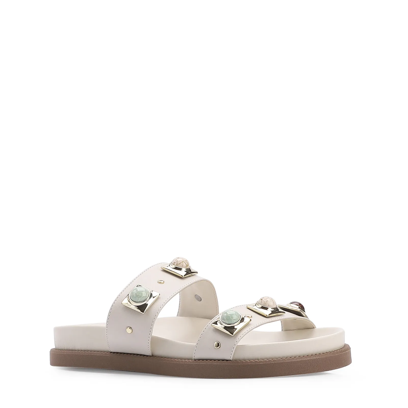 Papete Couro Off White