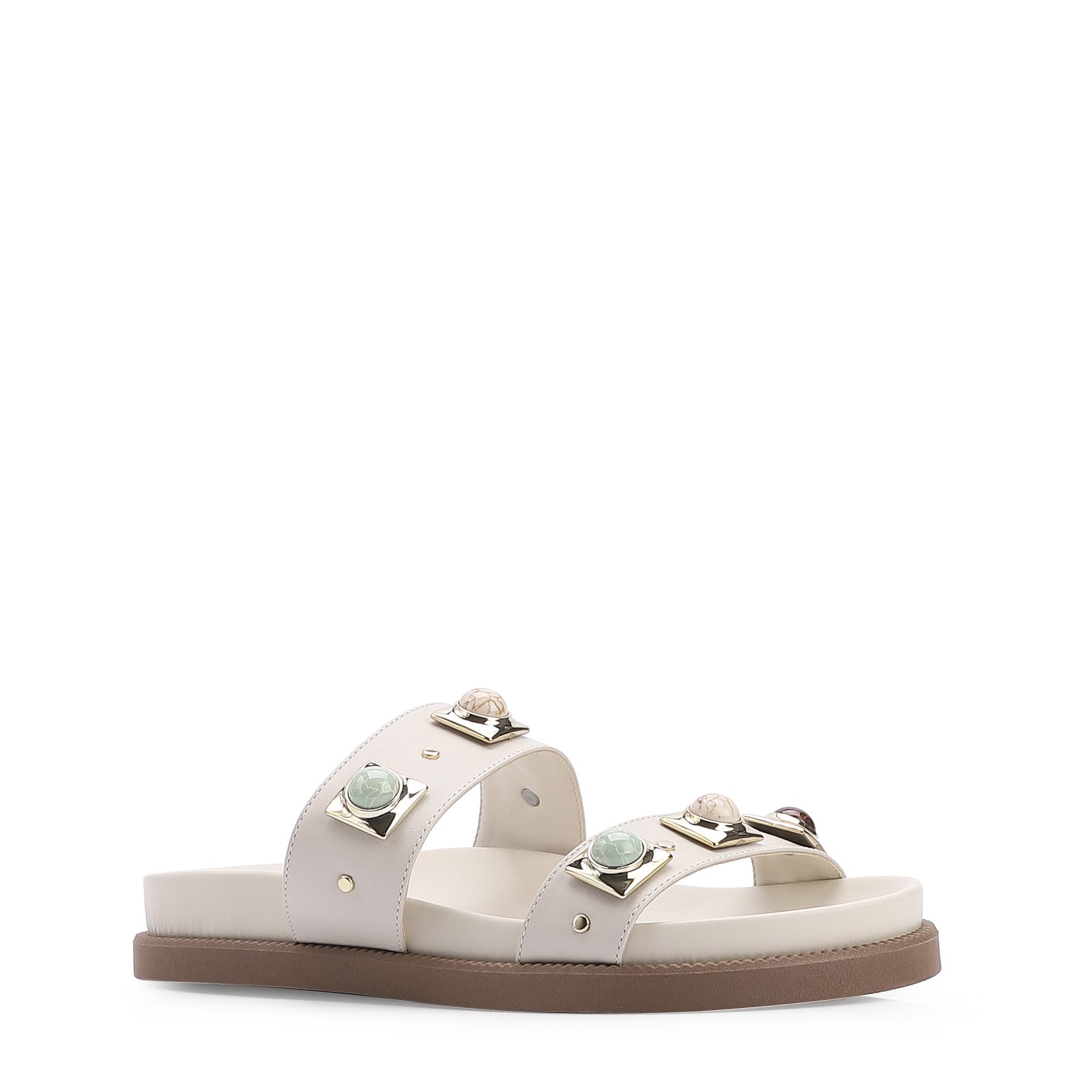 Papete Couro Off White