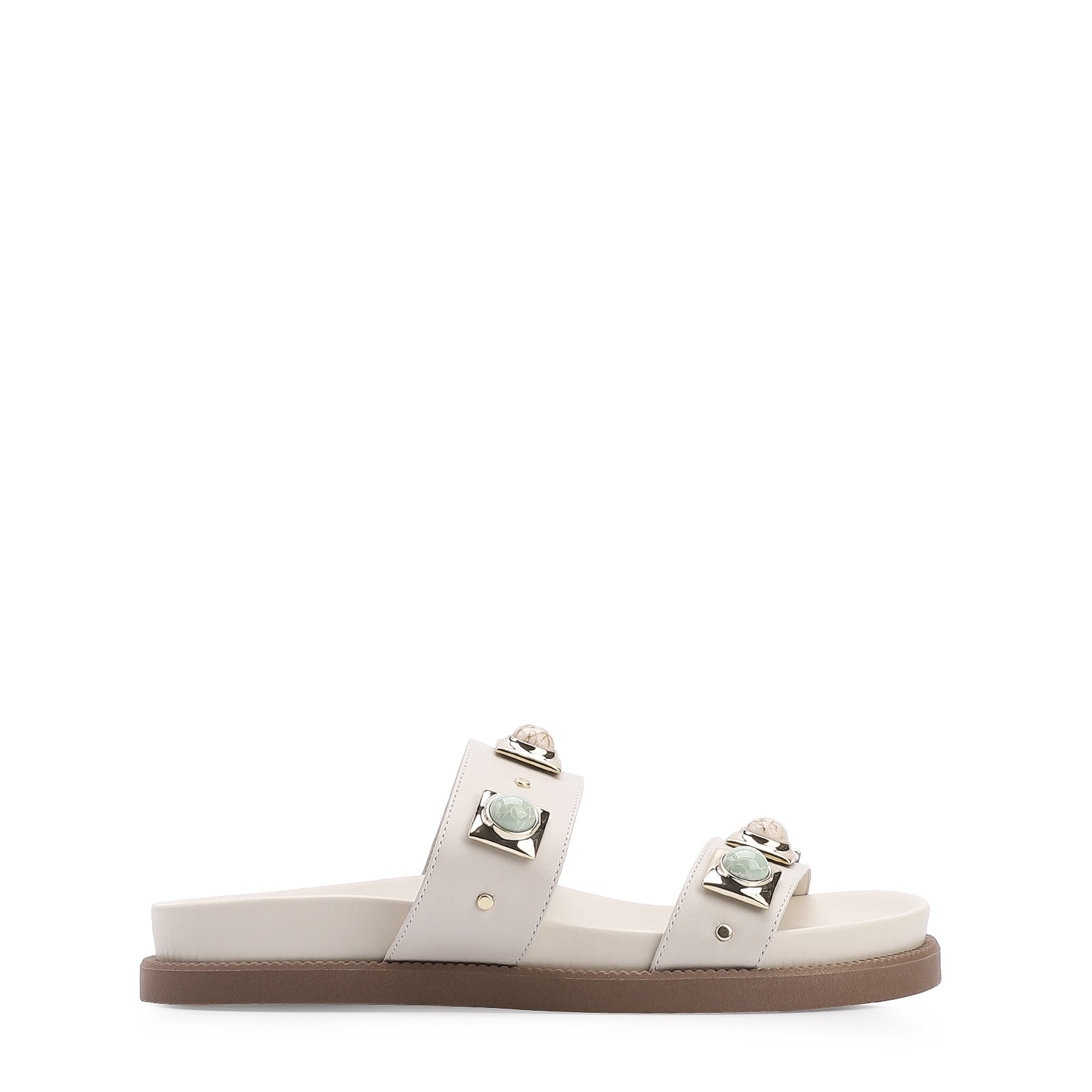Papete Couro Off White