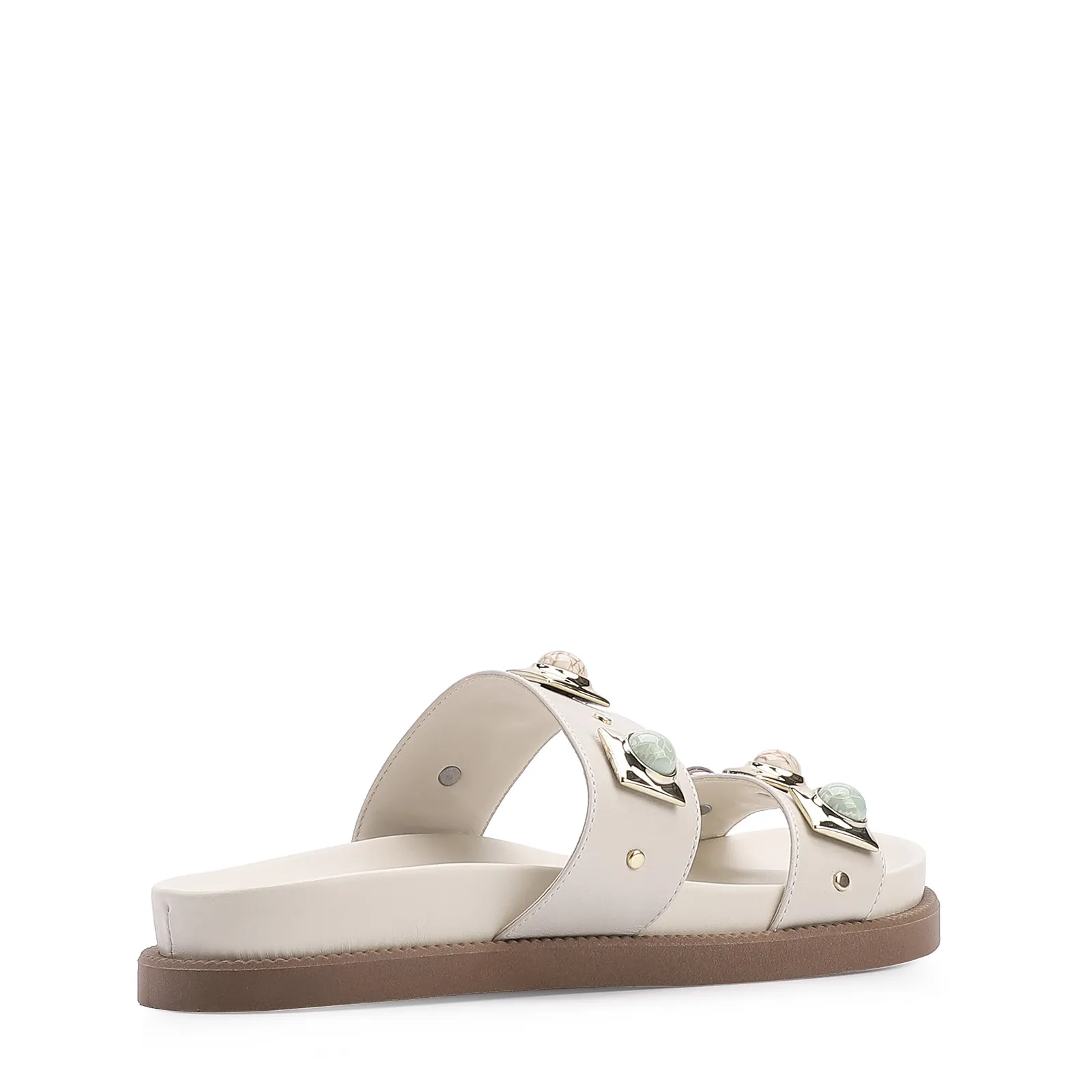 Papete Couro Off White